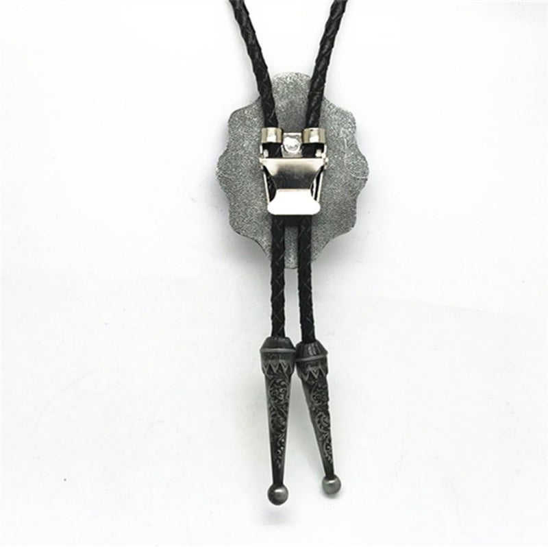 KECOL Western Letter Bolo Tie Cowboy Aalphabet A to Z Neckties Necklace for Men Women - Image 2